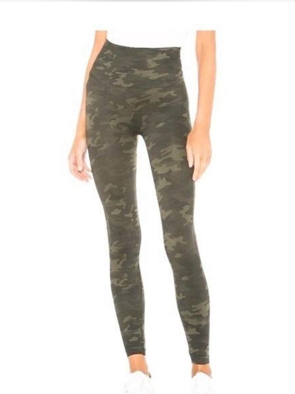 Spanx Seamless Green Camouflage Leggings Size S New with Tags